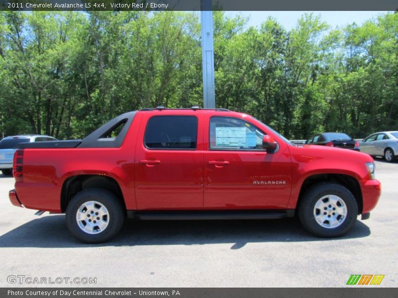 Victory Red / Ebony 2011 Chevrolet Avalanche LS 4x4