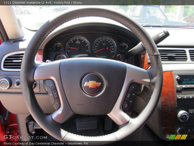 Victory Red / Ebony 2011 Chevrolet Avalanche LS 4x4