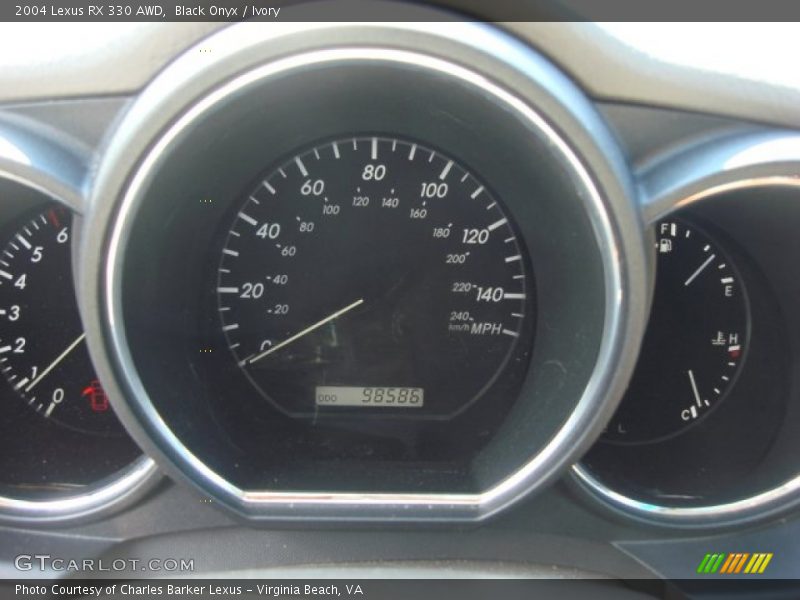 Black Onyx / Ivory 2004 Lexus RX 330 AWD