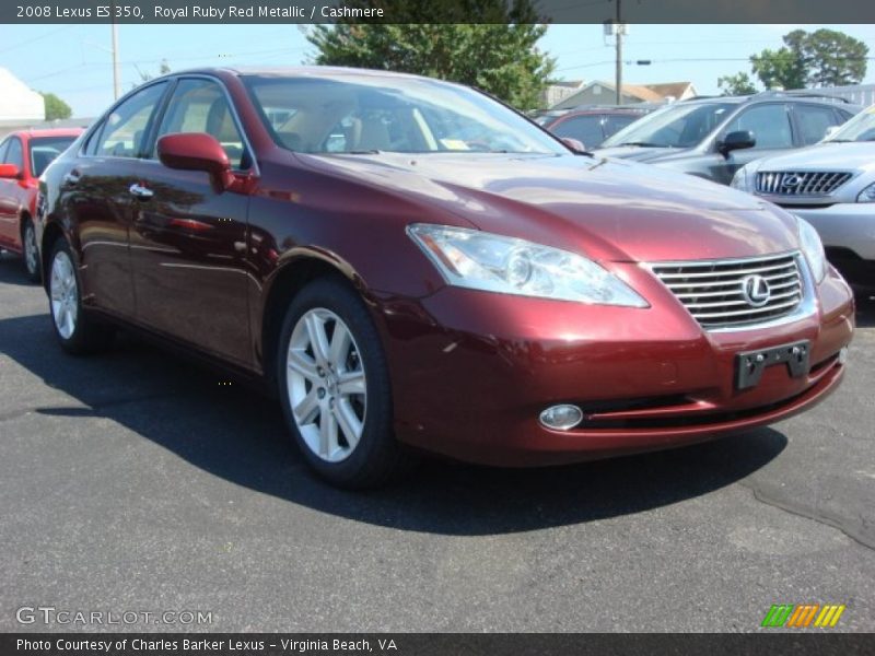 Royal Ruby Red Metallic / Cashmere 2008 Lexus ES 350