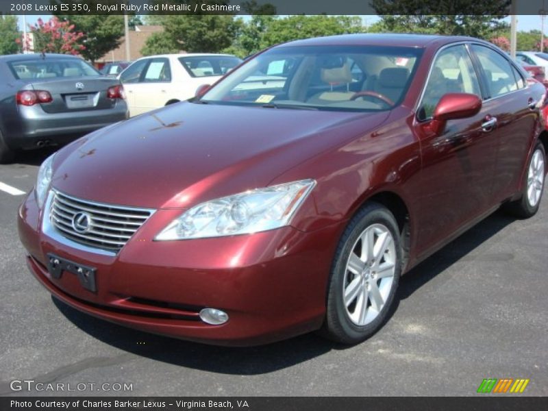 Royal Ruby Red Metallic / Cashmere 2008 Lexus ES 350