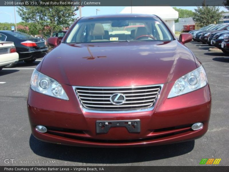 Royal Ruby Red Metallic / Cashmere 2008 Lexus ES 350