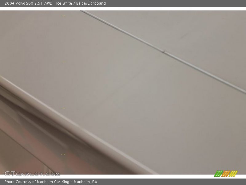 Ice White / Beige/Light Sand 2004 Volvo S60 2.5T AWD
