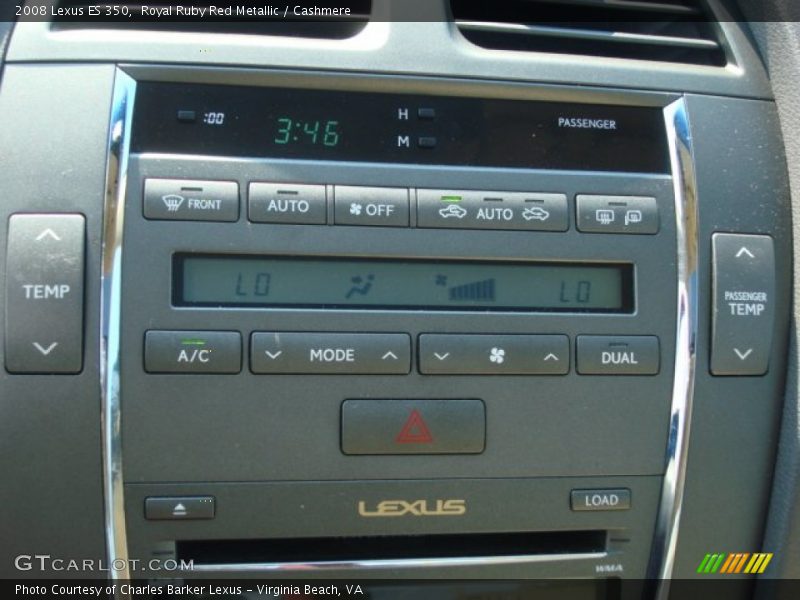 Royal Ruby Red Metallic / Cashmere 2008 Lexus ES 350