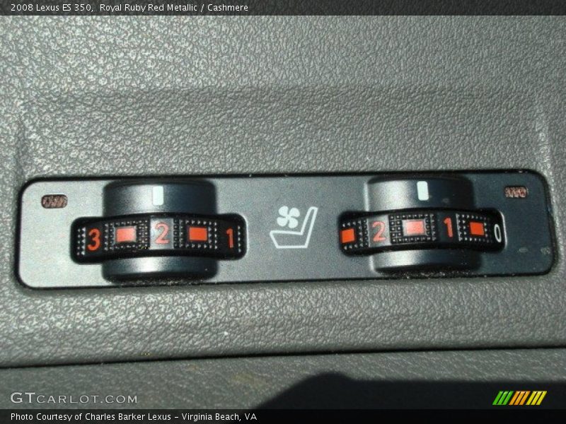 Royal Ruby Red Metallic / Cashmere 2008 Lexus ES 350