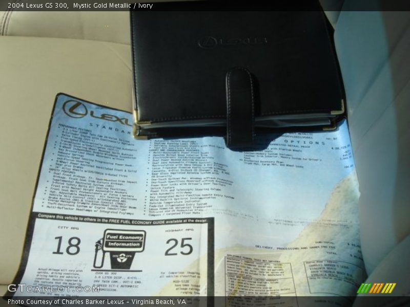  2004 GS 300 Window Sticker