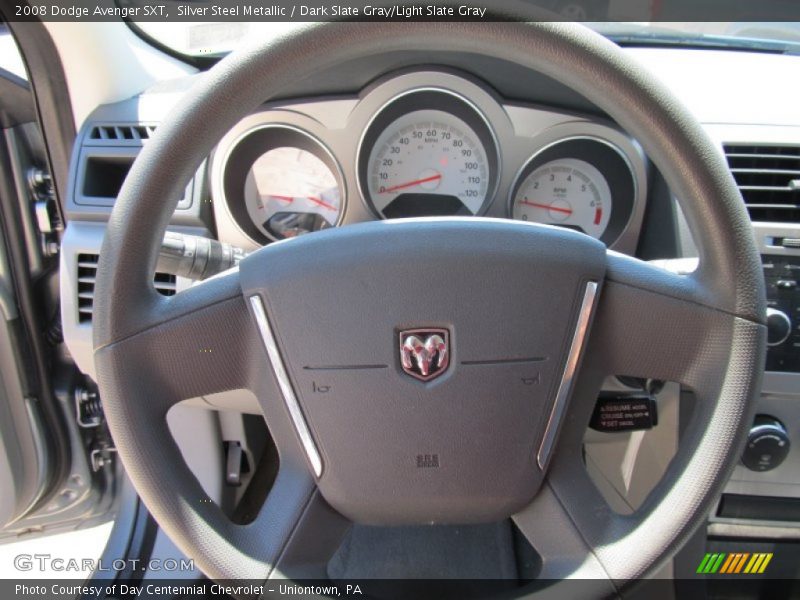 Silver Steel Metallic / Dark Slate Gray/Light Slate Gray 2008 Dodge Avenger SXT