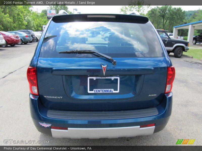 Crystal Lake Metallic / Sand Beige 2006 Pontiac Torrent AWD