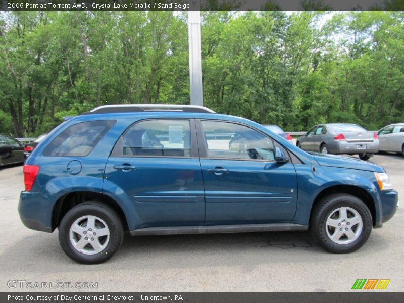 Crystal Lake Metallic / Sand Beige 2006 Pontiac Torrent AWD