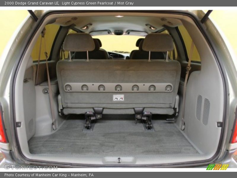 Light Cypress Green Pearlcoat / Mist Gray 2000 Dodge Grand Caravan LE