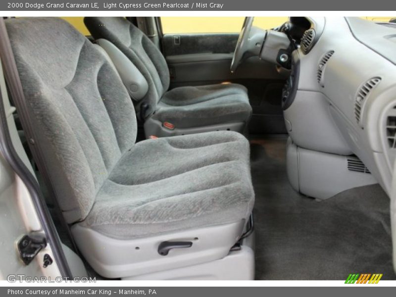 Light Cypress Green Pearlcoat / Mist Gray 2000 Dodge Grand Caravan LE