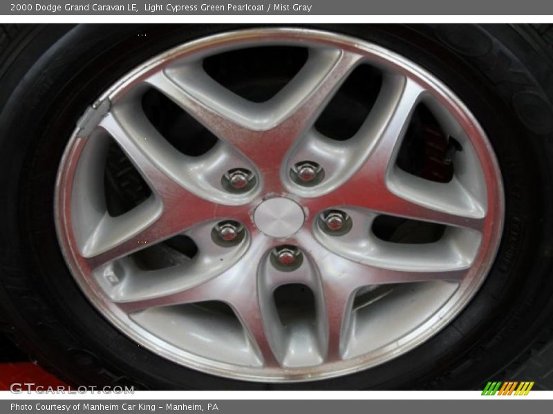 Light Cypress Green Pearlcoat / Mist Gray 2000 Dodge Grand Caravan LE