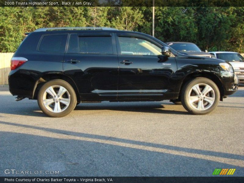 Black / Ash Gray 2008 Toyota Highlander Sport