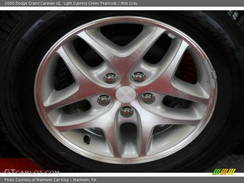 Light Cypress Green Pearlcoat / Mist Gray 2000 Dodge Grand Caravan LE