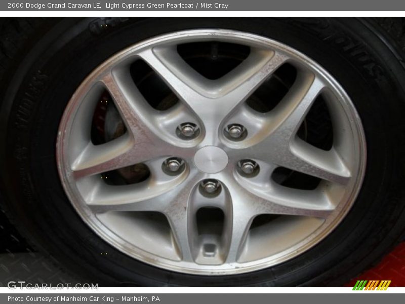 Light Cypress Green Pearlcoat / Mist Gray 2000 Dodge Grand Caravan LE