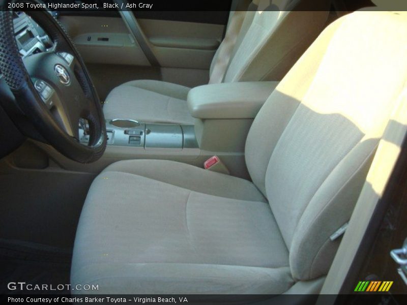 Black / Ash Gray 2008 Toyota Highlander Sport