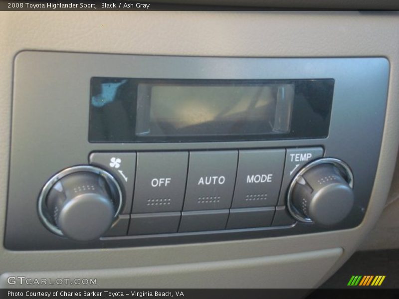 Black / Ash Gray 2008 Toyota Highlander Sport