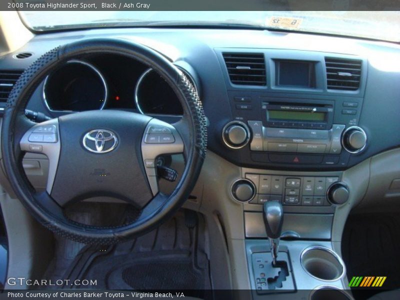 Black / Ash Gray 2008 Toyota Highlander Sport