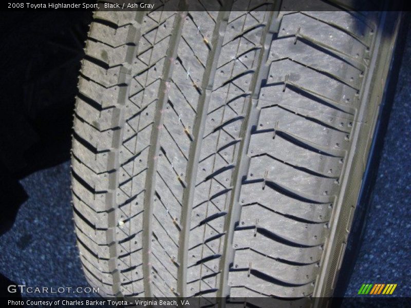 Black / Ash Gray 2008 Toyota Highlander Sport