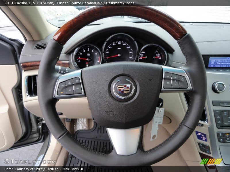 Tuscan Bronze ChromaFlair / Cashmere/Cocoa 2011 Cadillac CTS 3.0 Sedan