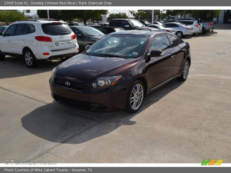 Sizzling Crimson Red Mica / Dark Charcoal Gray 2008 Scion tC