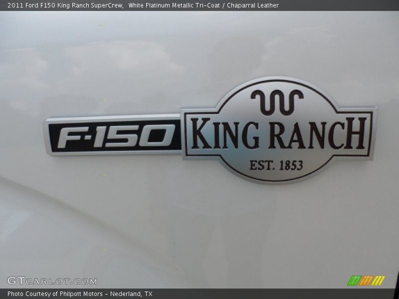 White Platinum Metallic Tri-Coat / Chaparral Leather 2011 Ford F150 King Ranch SuperCrew