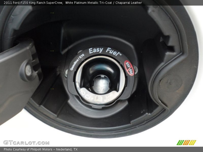 White Platinum Metallic Tri-Coat / Chaparral Leather 2011 Ford F150 King Ranch SuperCrew