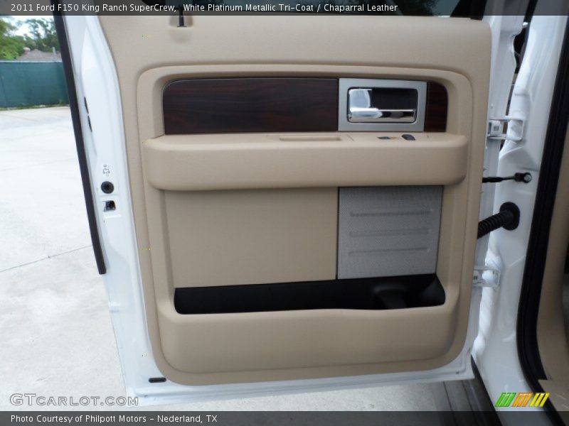 White Platinum Metallic Tri-Coat / Chaparral Leather 2011 Ford F150 King Ranch SuperCrew