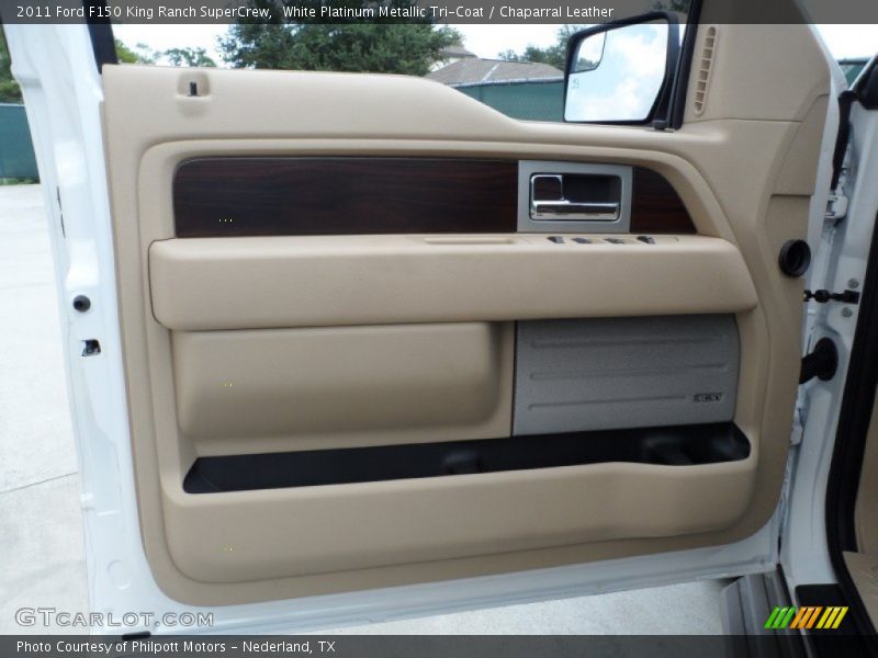 White Platinum Metallic Tri-Coat / Chaparral Leather 2011 Ford F150 King Ranch SuperCrew