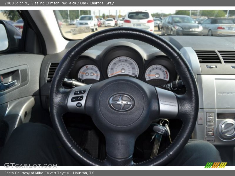 Sizzling Crimson Red Mica / Dark Charcoal Gray 2008 Scion tC