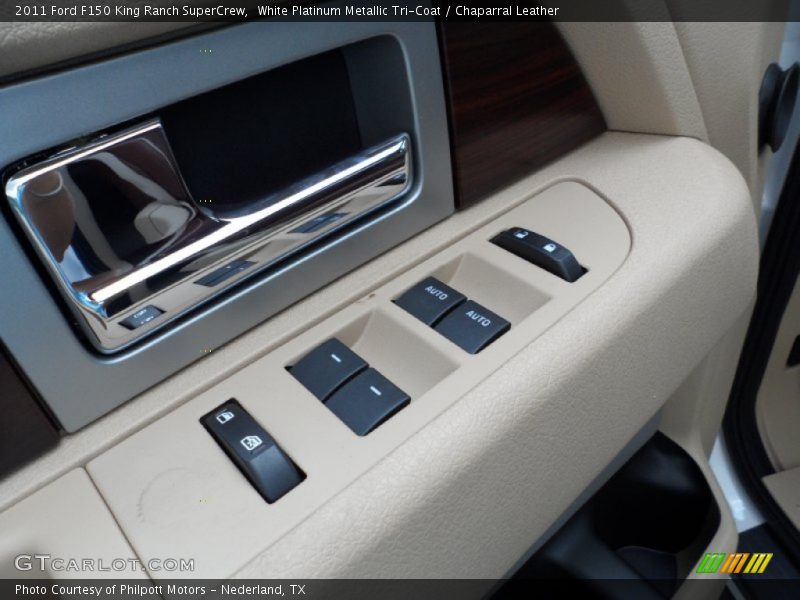 White Platinum Metallic Tri-Coat / Chaparral Leather 2011 Ford F150 King Ranch SuperCrew