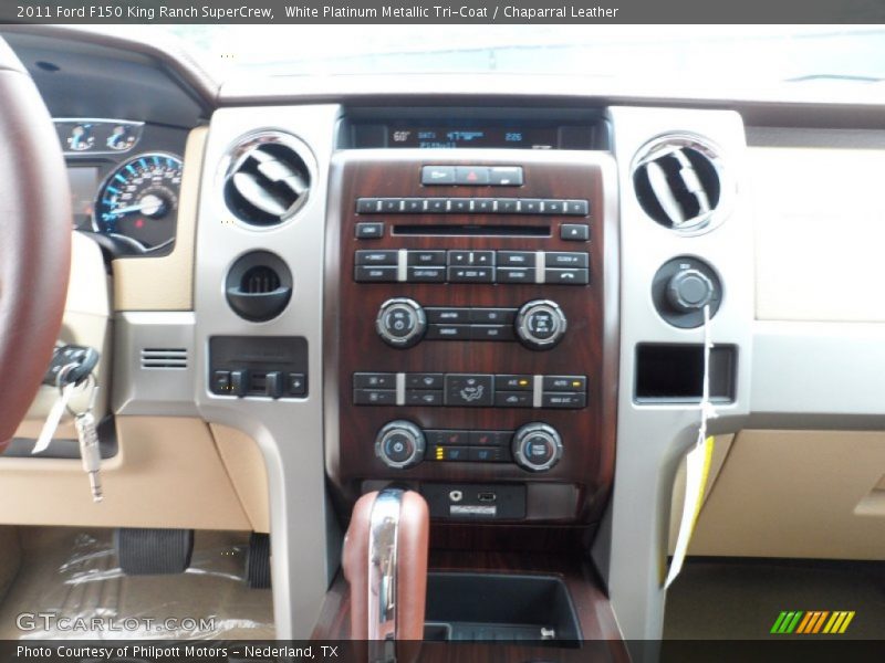 White Platinum Metallic Tri-Coat / Chaparral Leather 2011 Ford F150 King Ranch SuperCrew