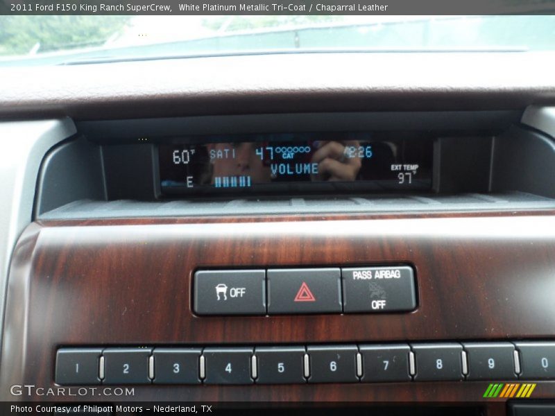 White Platinum Metallic Tri-Coat / Chaparral Leather 2011 Ford F150 King Ranch SuperCrew