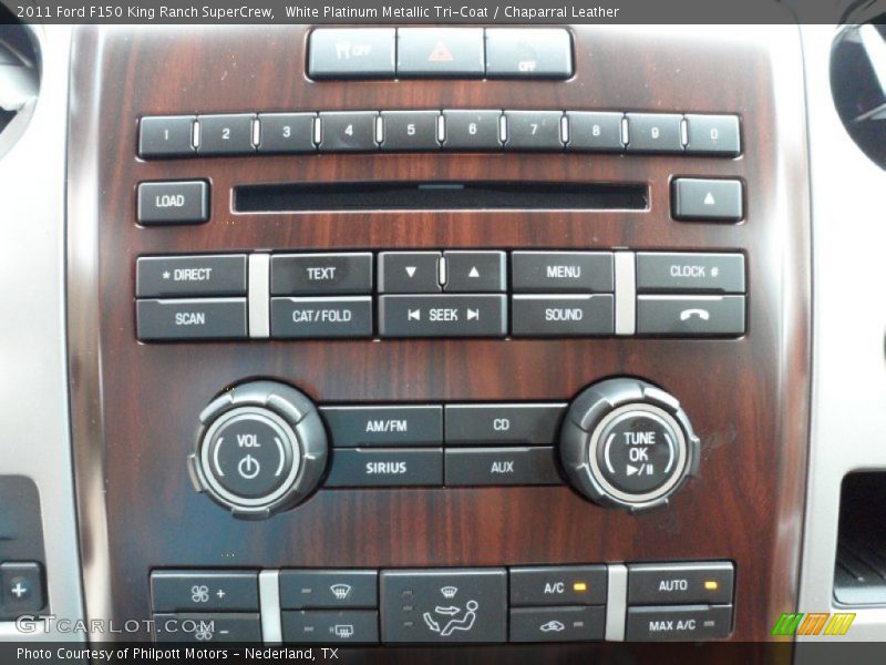 White Platinum Metallic Tri-Coat / Chaparral Leather 2011 Ford F150 King Ranch SuperCrew