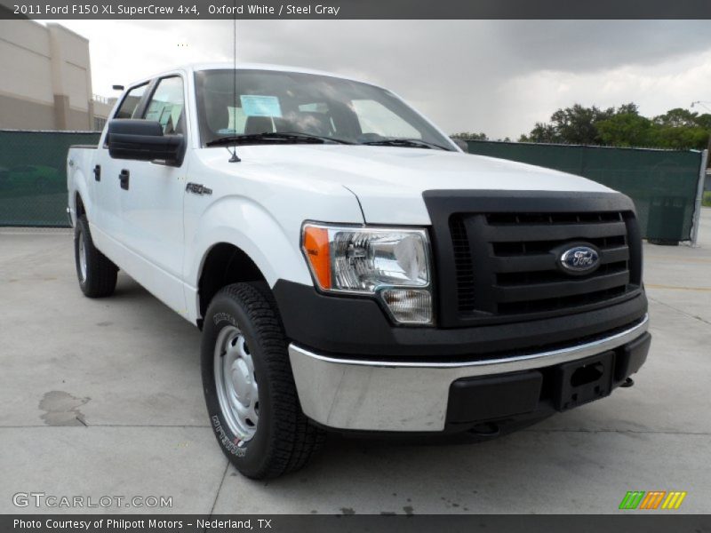 Oxford White / Steel Gray 2011 Ford F150 XL SuperCrew 4x4