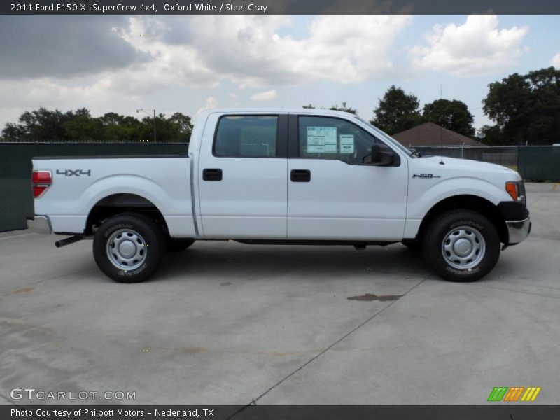 Oxford White / Steel Gray 2011 Ford F150 XL SuperCrew 4x4
