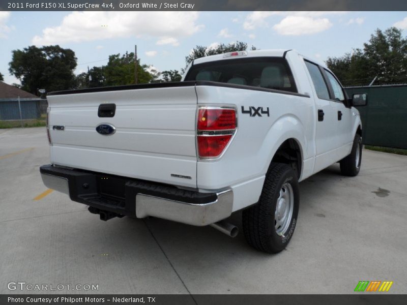 Oxford White / Steel Gray 2011 Ford F150 XL SuperCrew 4x4