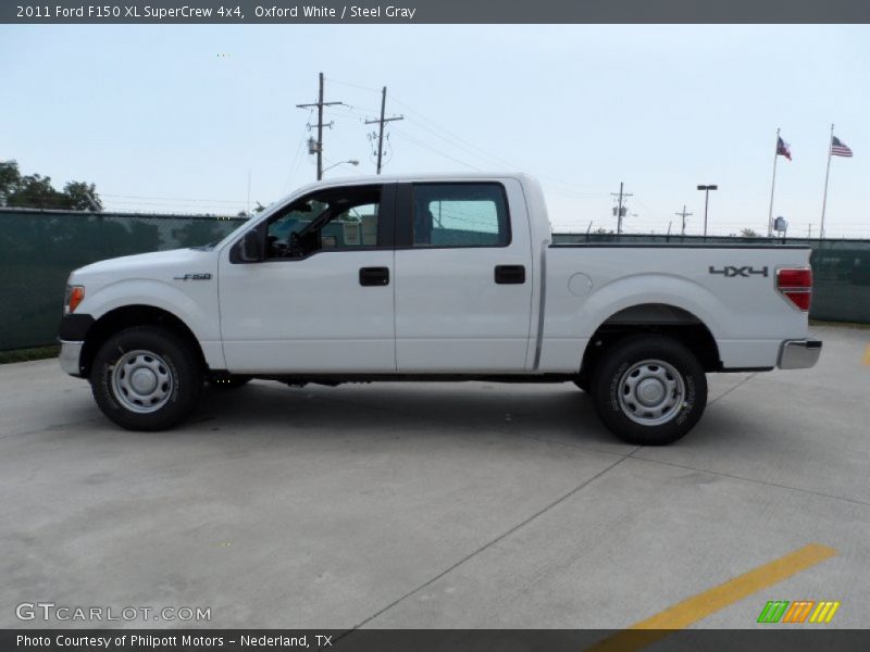 Oxford White / Steel Gray 2011 Ford F150 XL SuperCrew 4x4