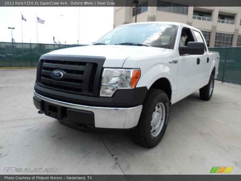 Oxford White / Steel Gray 2011 Ford F150 XL SuperCrew 4x4