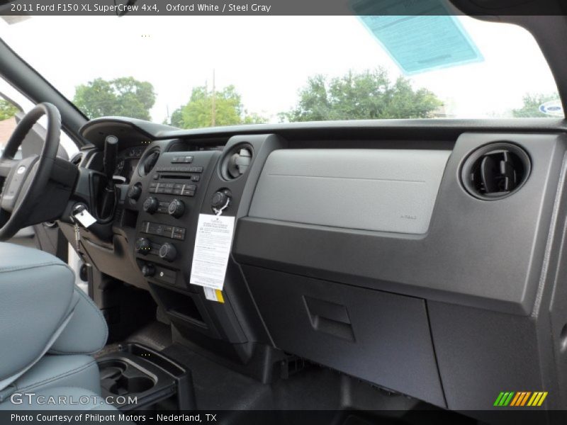 Oxford White / Steel Gray 2011 Ford F150 XL SuperCrew 4x4