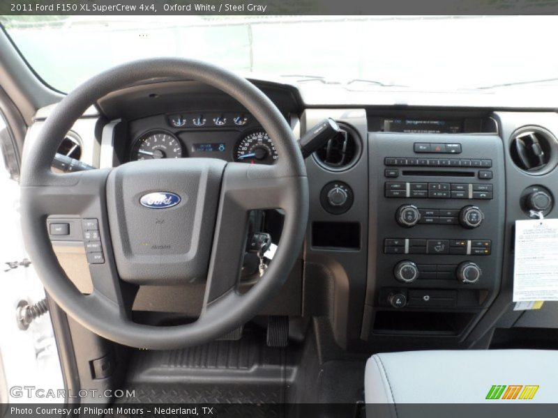 Oxford White / Steel Gray 2011 Ford F150 XL SuperCrew 4x4