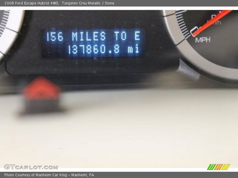 Tungsten Grey Metallic / Stone 2008 Ford Escape Hybrid 4WD