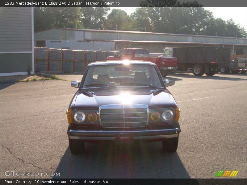 Maroon / Palomino 1983 Mercedes-Benz E Class 240 D Sedan