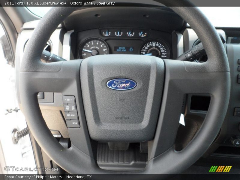 Oxford White / Steel Gray 2011 Ford F150 XL SuperCrew 4x4