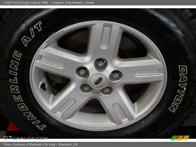Tungsten Grey Metallic / Stone 2008 Ford Escape Hybrid 4WD