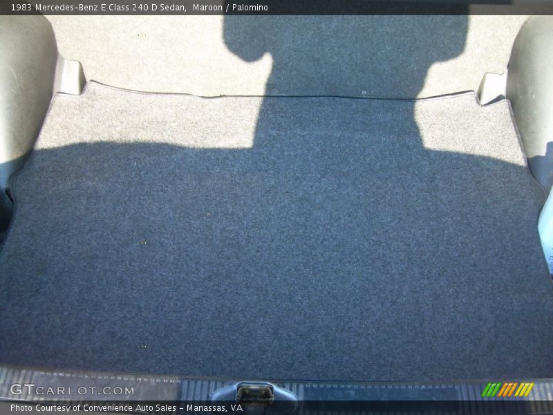 Maroon / Palomino 1983 Mercedes-Benz E Class 240 D Sedan