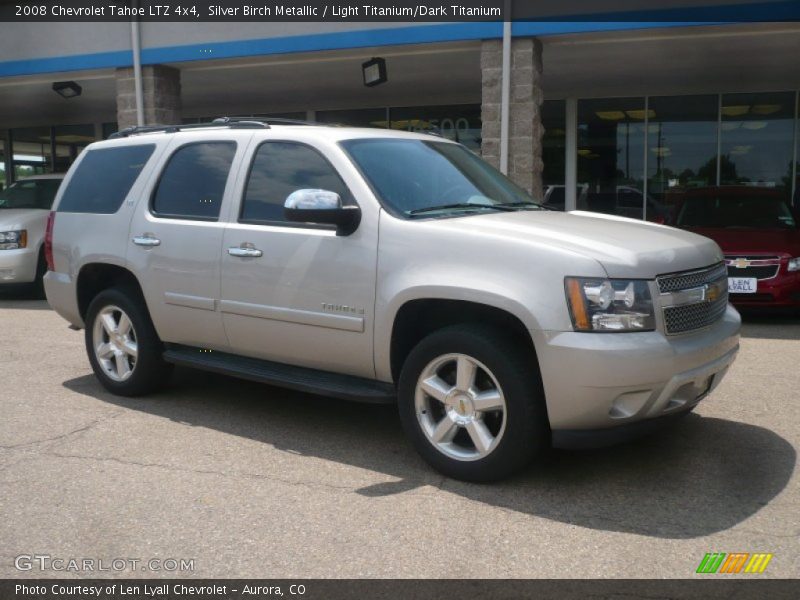 Silver Birch Metallic / Light Titanium/Dark Titanium 2008 Chevrolet Tahoe LTZ 4x4