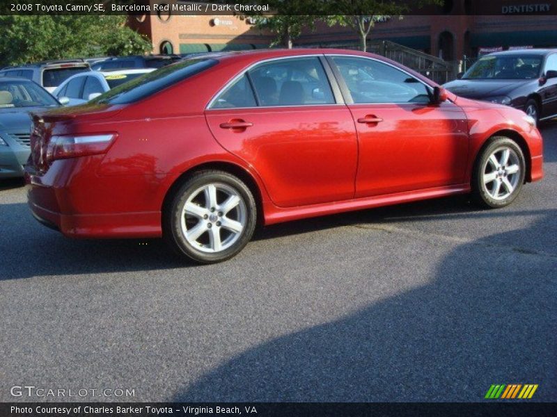 Barcelona Red Metallic / Dark Charcoal 2008 Toyota Camry SE