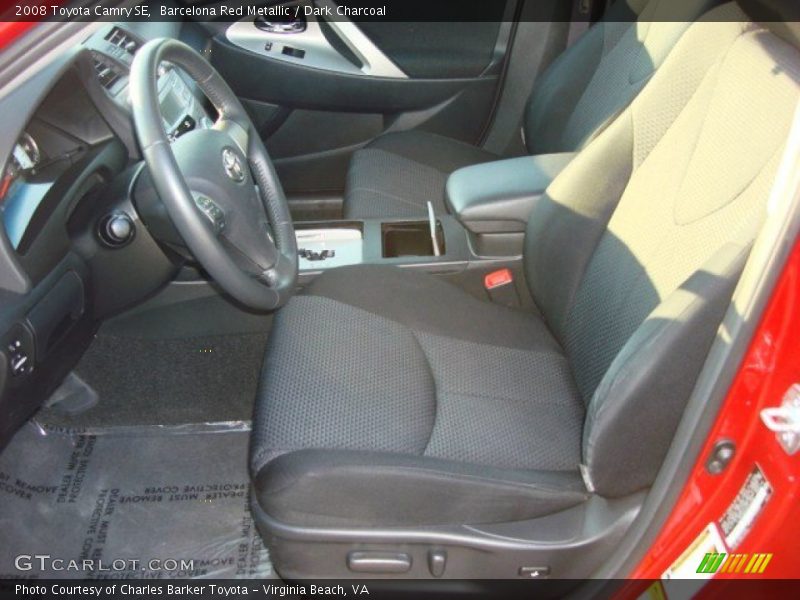 Barcelona Red Metallic / Dark Charcoal 2008 Toyota Camry SE