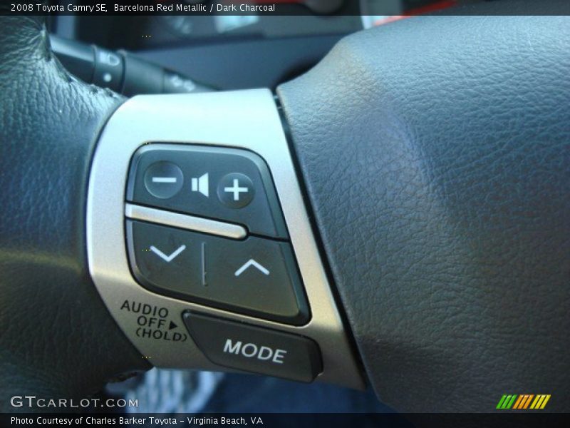 Barcelona Red Metallic / Dark Charcoal 2008 Toyota Camry SE